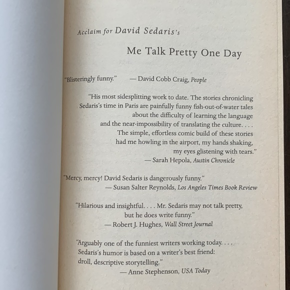 NEW Me Talk Pretty One Day Paperback Book Bestseller By David Sedaris - Picture 2 of 5